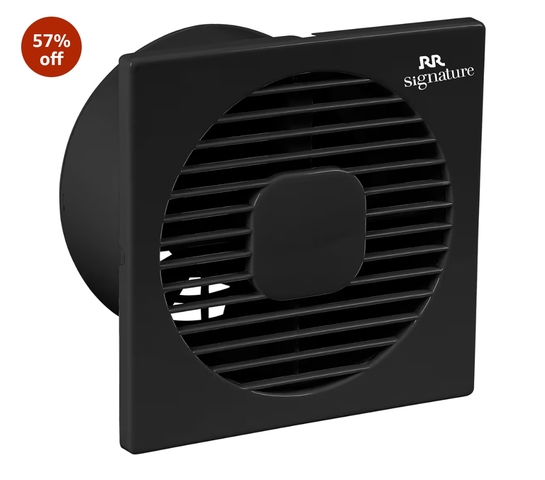 RR SIGNATURE VENTO GRILL 150 MM - BLACK (2 Year Warranty)
