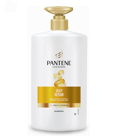 Pantene Hair Science Deep Repair Shampoo 1Ltr with Pro-Vitamins & Vitamin B to repair & protect severely damaged hairs