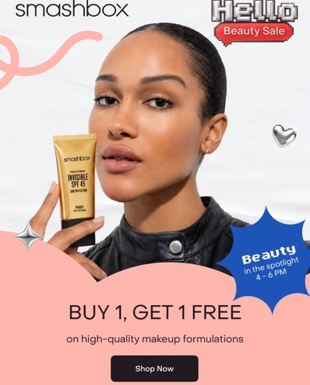 (LIVE) Smashbox Buy 1 Get 1 FREE | Beauty in the Spotlight (4 PM – 6 PM)