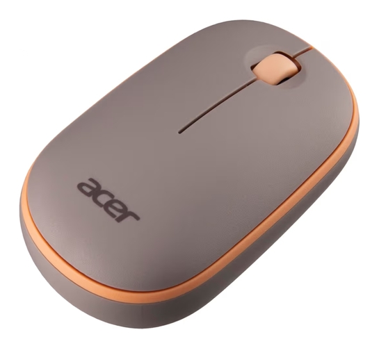 Acer Bubble Wireless Mouse AMR100 | 2.4GHz Silent Click | 1600 DPI | Ergonomic | AA Battery | Win8/10/11 | Compact Lightweight Design | Color: Peach