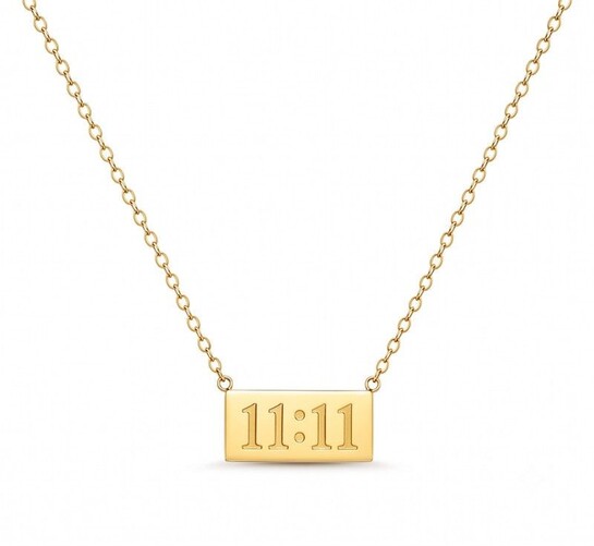18K Gold Vermeil 11:11 Manifestation Neck chain pendent 