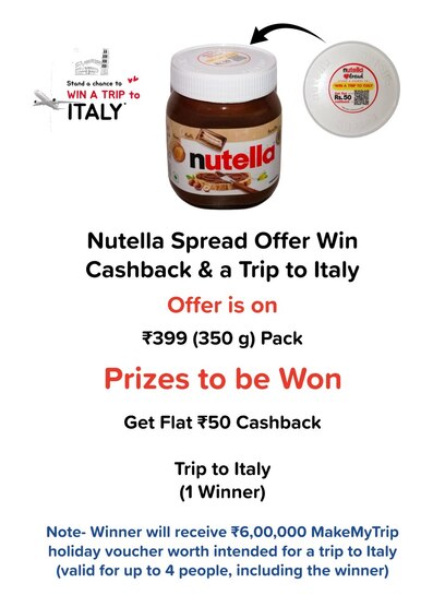 Nutella: Win a trip to Italy 