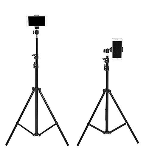 Kratos Premium 84 Inch (7 feet) Tripod Stand, Adjustable and Portable Design with Mobile Clip Holder Perfect for Ring Light, Photography, Videography & Live Streaming, Compatible with All Mobiles