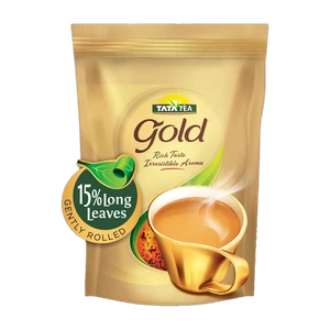 ON LIVESHOP NOW Tata Tea Gold Black Tea with Gently Rolled Aromatic Long Leaves Unflavoured Black Tea Pouch (750 g)