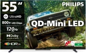 PHILIPS 138 cm (55 inch) Ultra HD (4K) Mini LED Smart Google TV 2025 Edition (55MLED610/94)