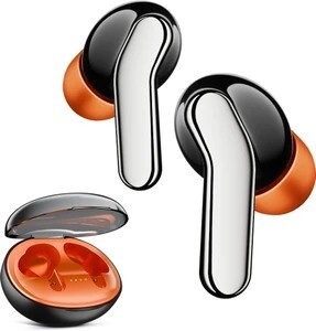 Mivi Duopods I6, 55Hrs PT, HD Call, Fast Charging,IPX4 Bluetooth Headset (Black, True Wireless)