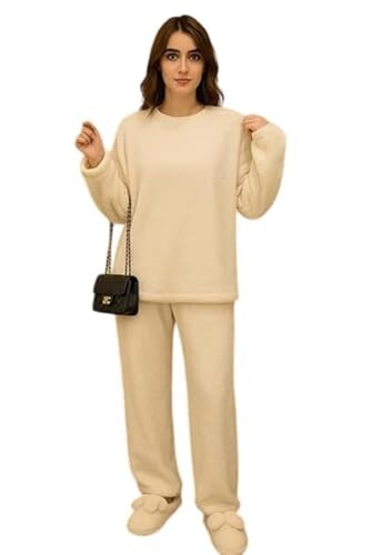 KOTTY Women’s Winter Coral Tracksuit – Cozy Two-Piece Coord Set [Size - L]