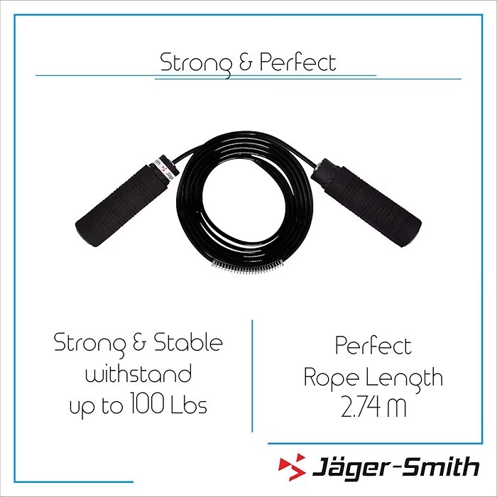  Jager-Smith SR-302 Skipping Rope (Black) 