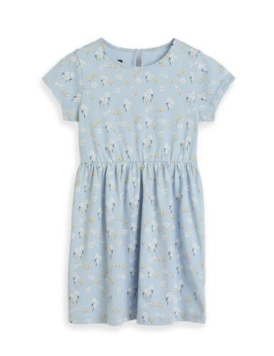 Amazon Brand - Symbol Girls Fit and Flare Printed 100% Cotton Knit Dress | Age 2-10 Years
