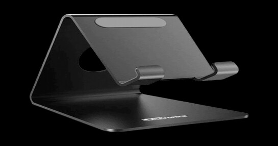 Portronics Modesk Universal Phone Holder - Black 