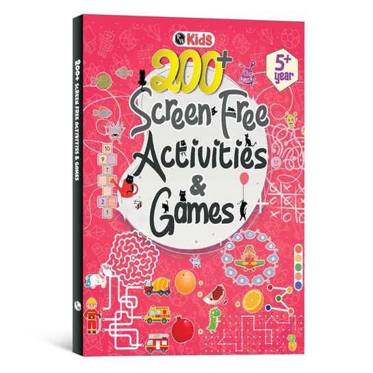 200+ Screen-Free Activities Book for Kids 5+ | Mazes Puzzles Crosswords Brain Games | Educational