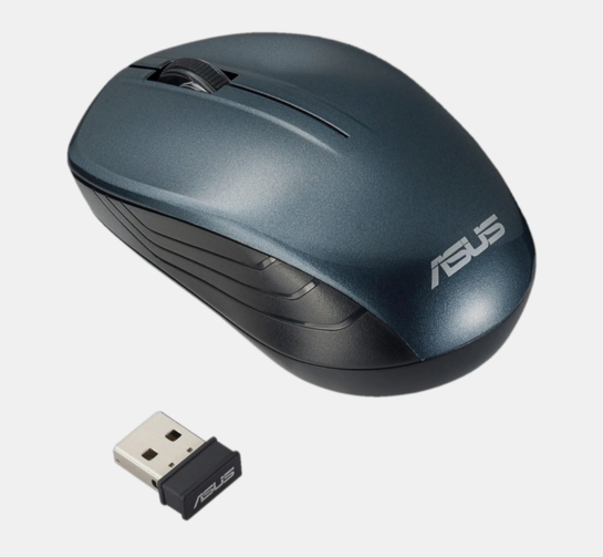 ASUS WT200 Ambidextrous Optical Mouse Runs on 1 AA Battery- upto 15 months life, 1200 DPI (2.4GHz Wireless, Blue)
