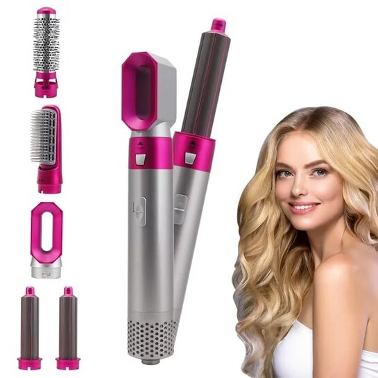 Drumstone (Don't Miss Offer 15 Years Replacement Warranty) 5 IN 1 Hair Dryer Brush, Multifunctional Hot Air Styler Hair Tools Detachable Brush Head for Straightening Curling Drying Combing CHK_33