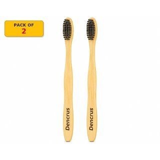 (Pack of 2) DENCRUS Nano Bamboo Toothbrush