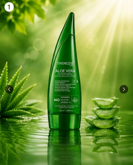 TRENDZIE SKIN CARE Aloe Vera With Vitamin-E- 120 ml