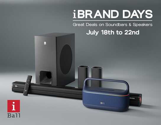 iBrand Days - Soundbars & Speakers Upto 65% Off + Bank Offers (18th July to 22nd July)