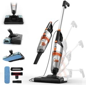 SEZNIK Turbo Sweep Hand-held Vacuum Cleaner with 2 in 1 Mopping and Vacuum (Multicolor)