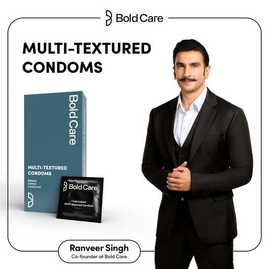 [zepto - thousand lights, Chennai] pack of ten Bold Care multi-textured latex contraceptives - ribbed, dotted, contoured