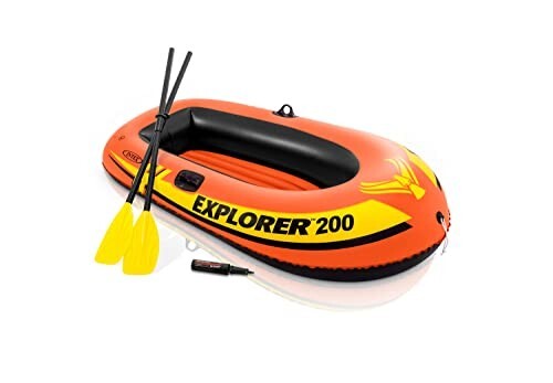 INTEX Explorer 200 Boat - 58331NP (73IN X 37IN X 16IN) [Apply 8% Coupon discount]