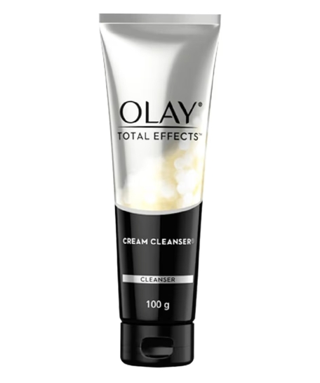Olay Total Effects Cleanser,With Salicylic Acid & Exfoliating Silica Beads,Throughly Cleanse & Exfoliate Skin For Glowing,Younger Looking Skin,Suitable For Normal,Dry,Oily & Combination Skin,100 Gm