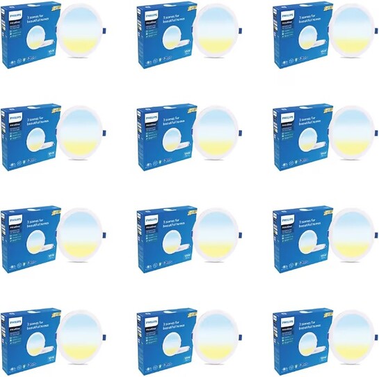 PHILIPS 15W 3in1 Round AstraGlow Pro LED Ceiling Light | Pack of 12