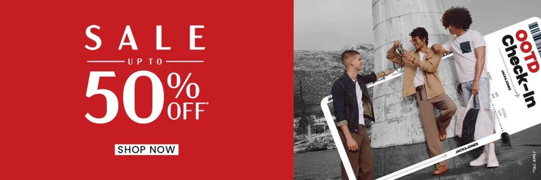 Jack & Jones- End Of Season Sale Upto 50% Off
