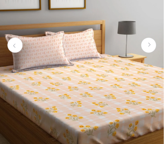 Myntra Elegant Homes Bedsheet 90% off