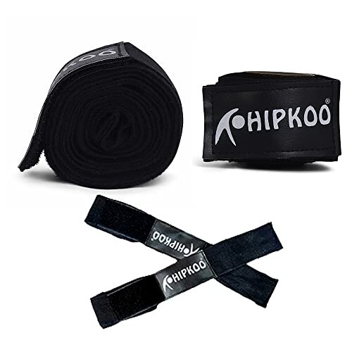 Hipkoo Sports Nylon Boxing Hand Wraps Elastic Hand & Wrist Support for Kickboxing Training Gym Workout (Size: 104 Inch)