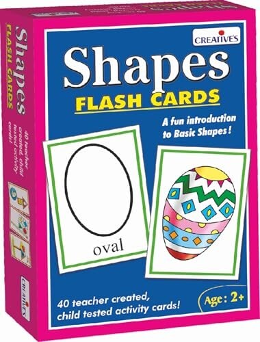 Creative Educational Aids P. Ltd. - CRE0521 Shapes - Flash Cards (Multi-Color)