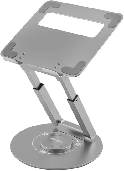 Promate Aluminum Laptop Stand for Desk, Sleek & Convenient Laptop Holder, Heat Dissipation - Deskmate-6