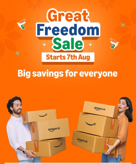 Upcoming 7th Aug Amazon Great Freedom Sale+ 10% instant discount on HDFC bank