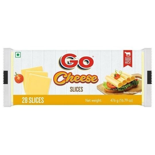 JioMart - Go Plain Cheese Slices 476 g (Pouch)