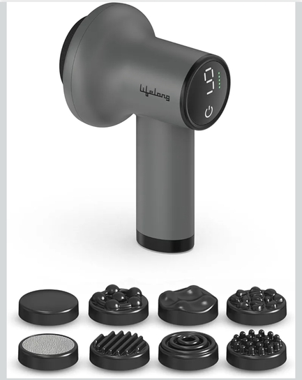 Lifelong Wireless Manipol Hand Massager|Percussion Massage Grey