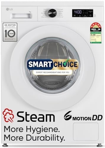 LG 7kg 5 Steam Washing Machine (FHB1207Z2W)