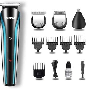 NOVA NG 1145 Trimmer 60 min  Runtime 5 Length Settings (Black, Bl...more