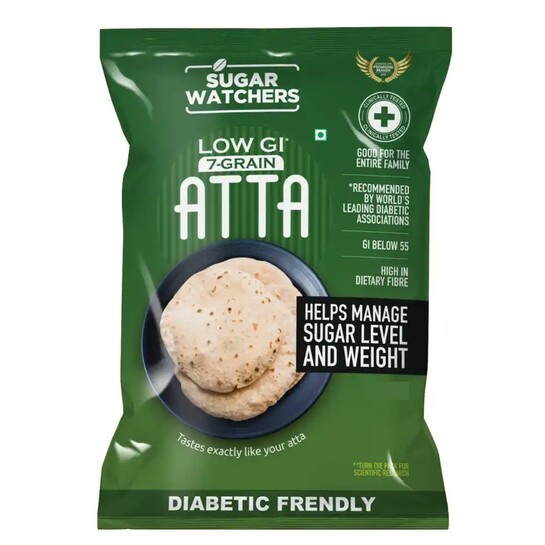 Zepto: Sugar Watchers Low GI 7 Grain Atta 5kg – (Location Specific)