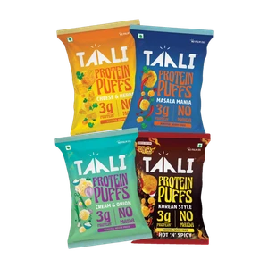 TAALI Variety Protein Puffs (4 x 21 g)