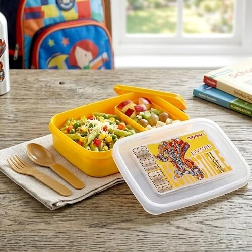 Nayasa Ninja 2 Compartment BPA-Free Plastic Lunch Box