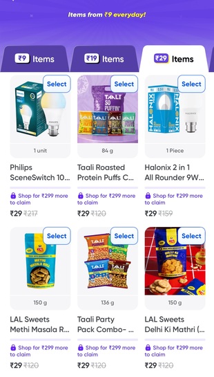 Swiggy Instamart: Unlock ₹9, ₹19 & ₹29 Special Price Items on Orders Above ₹299* (Account & Location Specific)