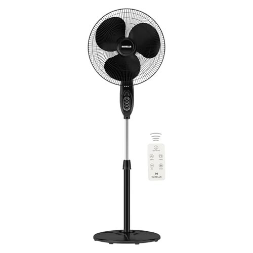 Havells Gatik Pro 400mm BLDC Pedestal Fan |2 Year Warranty | Black