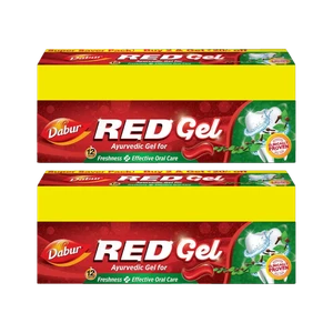 Dabur Red Ayurvedic Gel for Freshness ( Super Saver Pack) Toothpaste (600 g, Pack of 2)