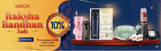 Raksha Bandhan Sale | Extra 10% Off - 7% on coupon code + 3% on UPI