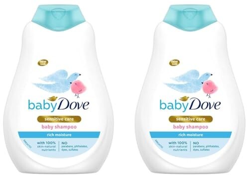 Baby Dove Rich Moisture Baby Shampoo 400ml (Pack of 2)