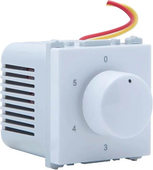 Wipro Northwest Nowa Fan Regulator 5+1 Position Step Type, White (pack of 6)