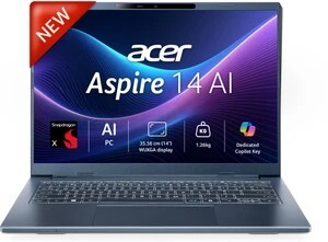 Acer Aspire 14 AI Office 2024 + M365 Basic Snapdragon X - (16 GB/...more