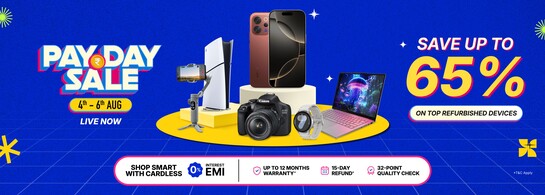 CASHIFY Pay Day Sale (4-6 Aug) | Save Up To 65% On Refurbished Devices