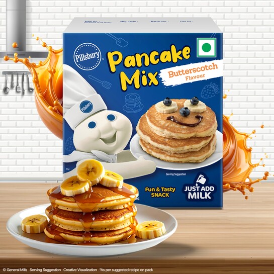 Pillsbury Butterscotch Flavour Pancake Mix 2-Minute Pancake Mix For Kids ,hyperlocal