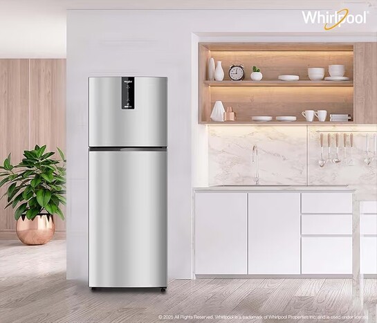 Whirlpool 308 L 3 Star Convertible Frost Free inverter Double Door Refrigerator