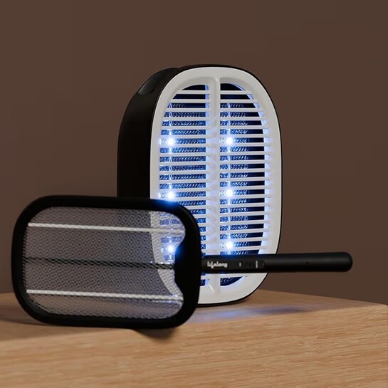 Lifelong 2-in-1 UV Light Mosquito Racket Bat and Mosquito Killer Lamp
