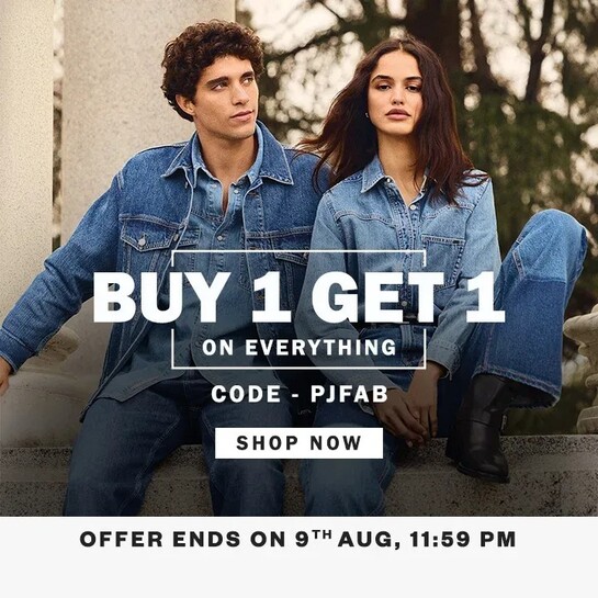 Pepejeans - Buy 1 Get 1 (2nd for ₹1*)  - Use code PJFAB